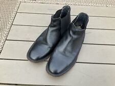 Frank Wright Men's Black Leather Chelsea Boots Size UK 8 EU 42 Good Condition