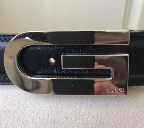 Gucci silver buckle black - gucci,