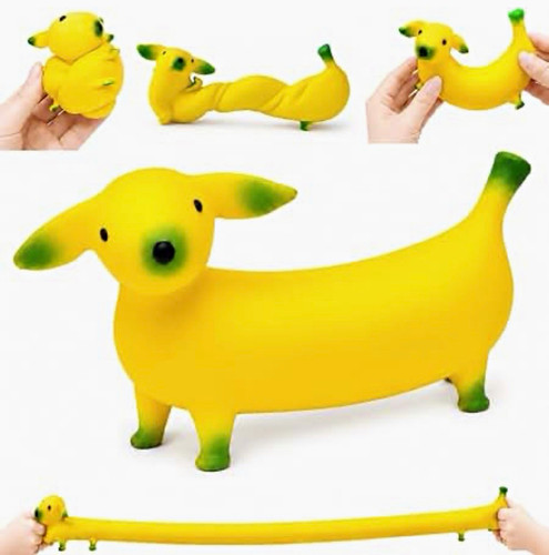 Banana sand filled squishy - x1,