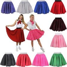 LADIES POLKA DOT SKIRTS 1960S