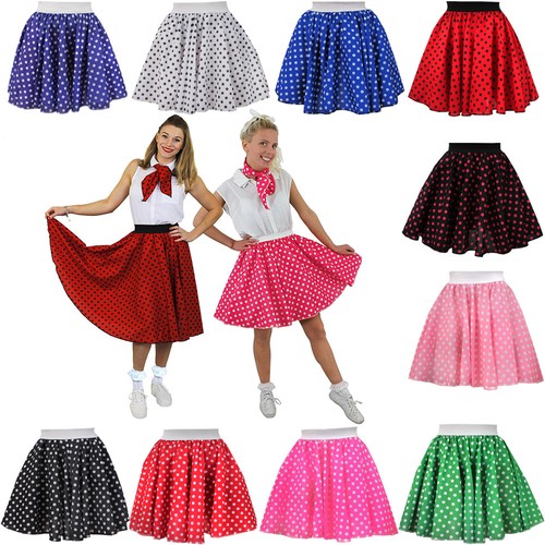 Ladies polka dot skirts 1960s - polka,
