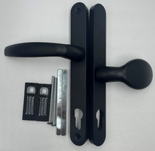 Millenco Hoppe Black   200mm fix  Lever Pad 95/65pz Door Handles  Upvc