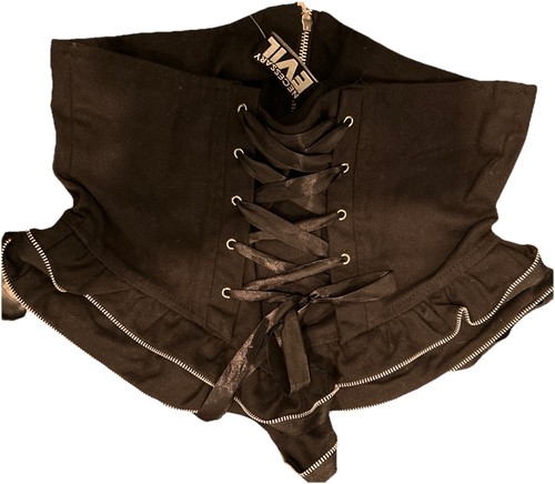 Necessary evil zip corset - evil, up