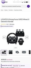 Logitech G920 UK Plug Driving