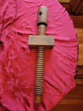 Primitive Antique Wooden Screw