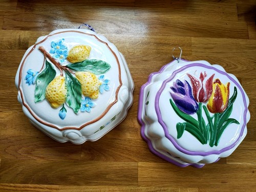 Vintage ceramic jelly moulds - ceramic,