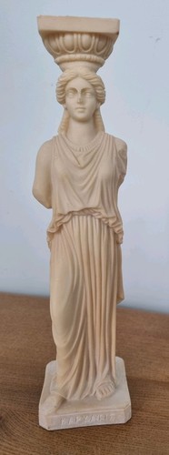Alabaster caryatid greek - alabaster,