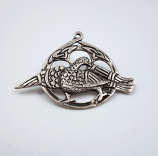 Vintage CH Celtic Bird Brooch