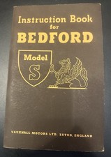 Vauxhall Bedford Model S SL SS SA Truck Instruction Book TS 283 1953