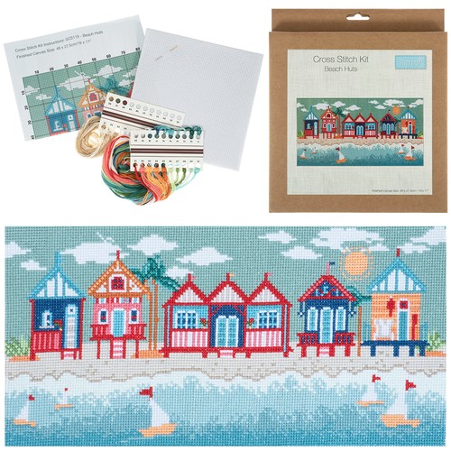 Seaside beach huts - huts, cross