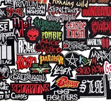 Music Embroidered transfer Band patches for clothes shirts embroidery patch