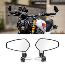 7/8" 22mm Handlbar Bar End Mirrors Arrow Rearview For Yamaha XSR900 XSR700 RX100