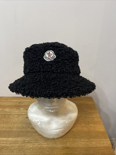 Moncler teddy bucket - hat, black