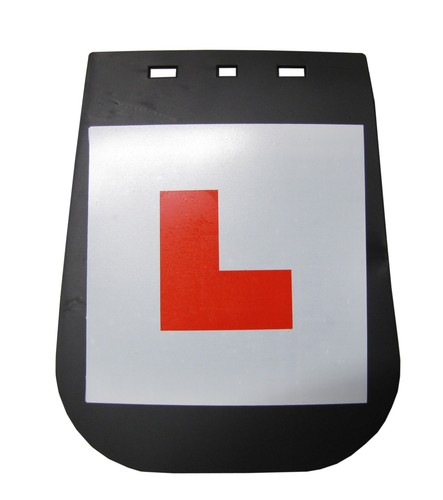 Mudflap large with plate - mudflap, l-plate