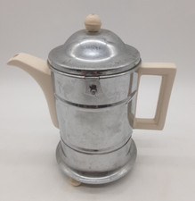 Vintage EVER-HOT Tea Pot Thermal Ceramic and Metal Patent