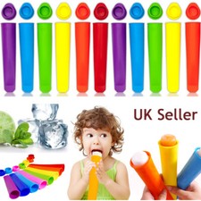 1~20X Silicone Ice Cream Pole Mold Lollies Maker Push Up Lolly Mould Summer Kids