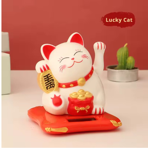 Solar powered chinese maneki - solar,