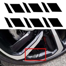 6PCS Black Car Wheel Rim Vinyl