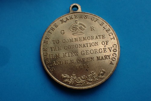 1911 coronation medal george - coronation, medal,