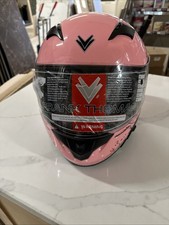 Motorcycle Helmet Frank Thomas Size S Pink Floral