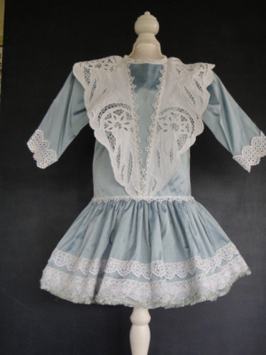 Blue silk dress for - blue,