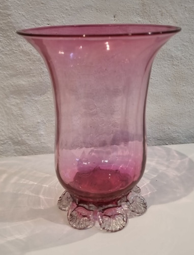 Cranberry pink glass - glass, with