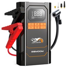 9000A Car Jump Starter With Air Compressor Pack Booster 12V Power Bank QC 3.0