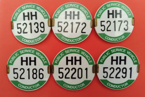 Psv pcv bus conductor badges - psv/pcv,