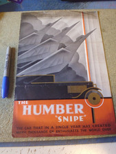 HUMBER SNIPE BROCHURE 1931
