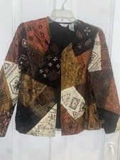 Laura Ashley Petite Small Patchwork Jacket Embellished With Beads