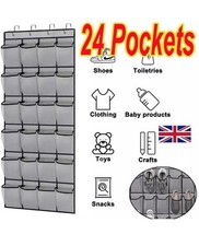 24-Pocket Hanging Shoes Holder
