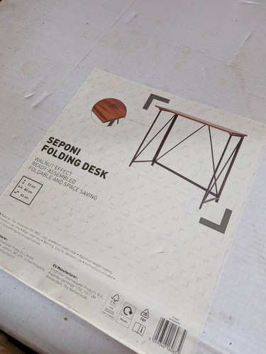 Seponi folding desk walnut - –,