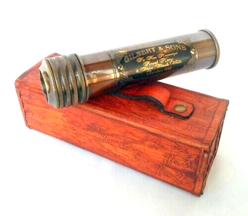 Antique brass kaleidoscope - antique,