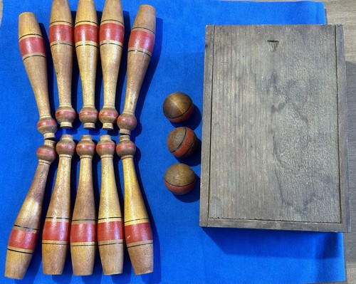 Vtg antique tabletop skittle - vtg,