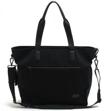 TUMI Harrison East West Tote Nylon Laptop Bag Black Women Used Authentic