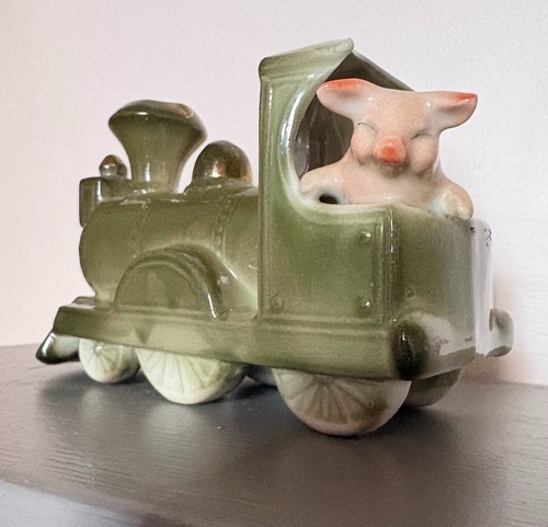Vintage happy pink piggy - vintage,