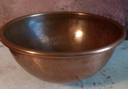 Vtg copper mixing bowl - copper, 770g