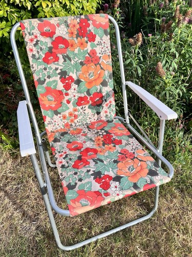 Vintage floral folding deck - vintage,