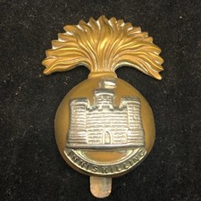 Original WW1 British Army Royal Inniskilling Fusiliers Cap Badge