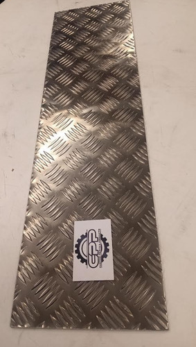 Aluminium chequer tread - aluminium, plate