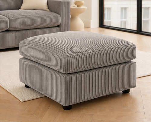 Luxury jumbo cord ottoman - luxury,