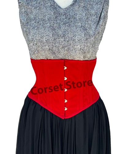 Red velvet corset steel - velvet,