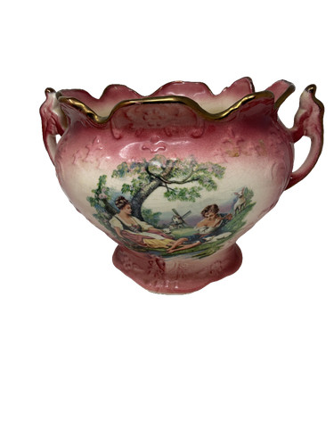 Antique jardiniere pink - antique,