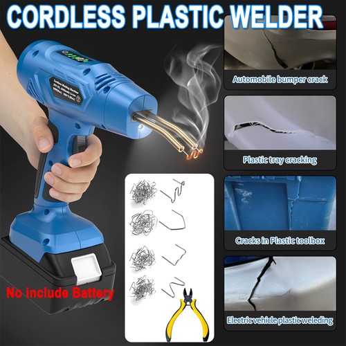Hot stapler car bumper - hot, welding