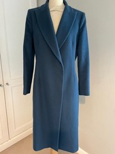 Max Mara coat Sportmax blue wool coat 100% wool size 16   ref JL