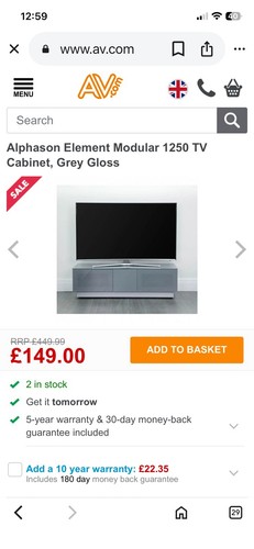Alphason element modular - element, tv