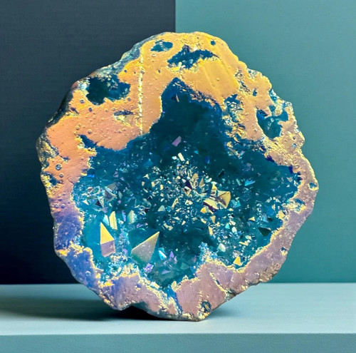 Aqua aura geode - aura, calming