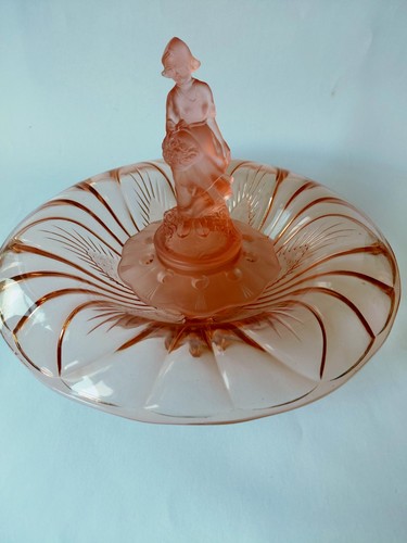 Art deco pink - glass, walther