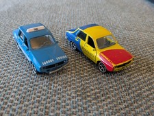 2x Majorette Dacia 1300, taxi and Romania colours  1:53 Diecast