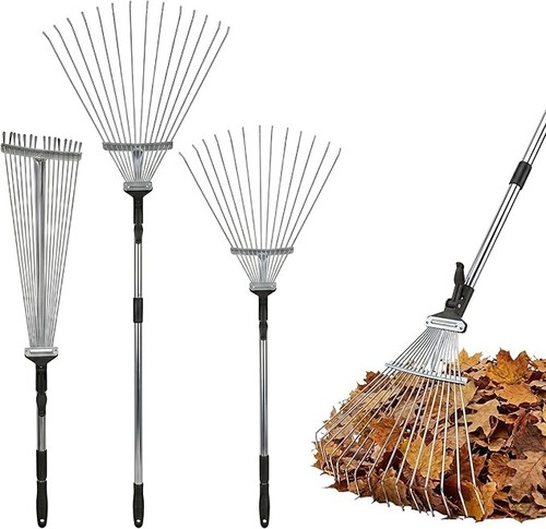 Tine extendable garden rake - 25,